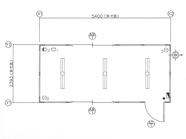 CT-54DX 平面図・立面図